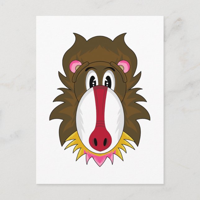 Postal Funky Baboon Postcard (Anverso)