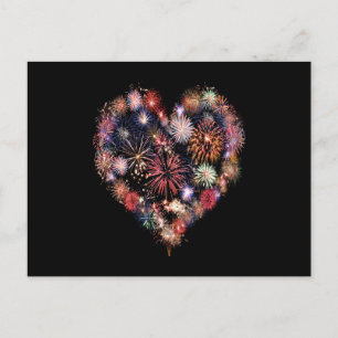 Postal Funky Fireworks Love