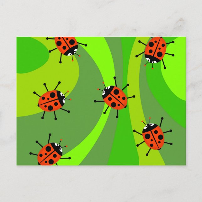 Postal Funky Ladybugs (Anverso)