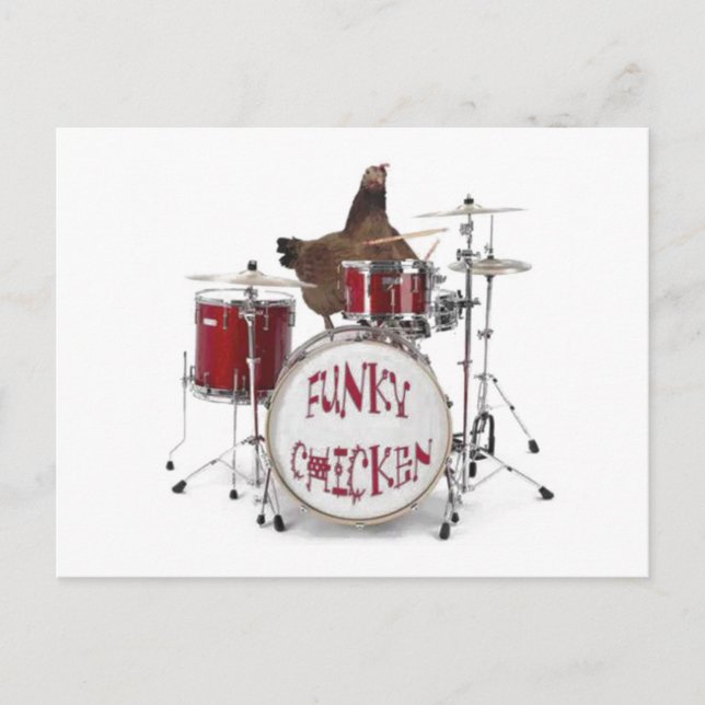 Postal Funky pollo Postcard (Anverso)