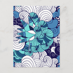 Postal Funky Seashell Pattern