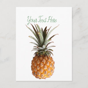 Postal Funky Yummy Pineapple Postcard