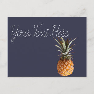 Postal Funky Yummy Pineapple Postcard