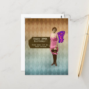 Postal Funny 29 Nuevamente Mejor Amigo Cumpleaños