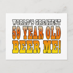 Postal Funny 59th Birthdays : Worlds Greatest 59 años