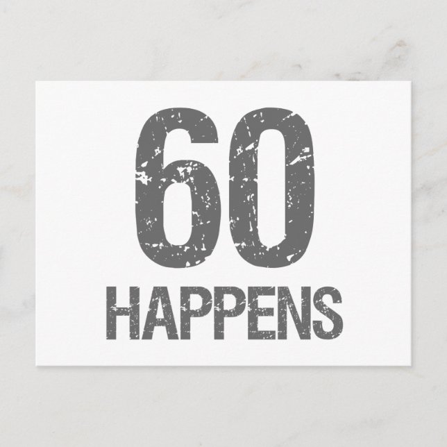 Postal Funny 60 cumpleaños (Anverso)
