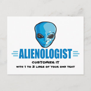 Postal Funny Alien