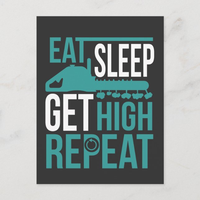 Postal Funny Arborisco Obtén trabajo de sierra de alta ár (Anverso)