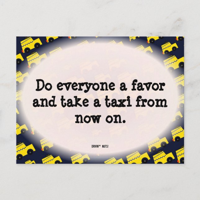 Postal Funny Bad Parking Note (Anverso)