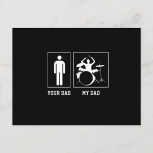 Postal Funny Band Dad Drummer My Dad Day