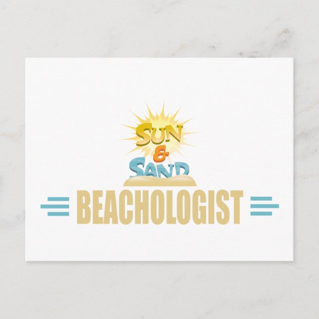 Postal Funny Beach Lover (Anverso)