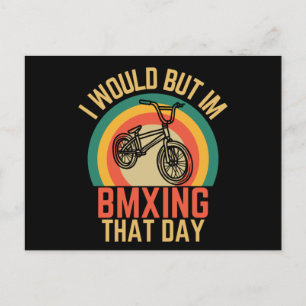 Postal Funny BMX Busy BMXing That Day Biker