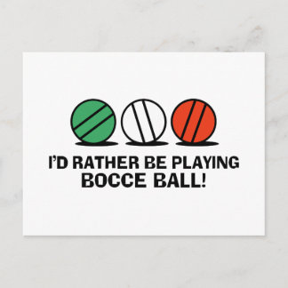 Postal Funny Bocce Ball