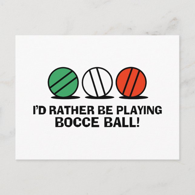 Postal Funny Bocce Ball (Anverso)