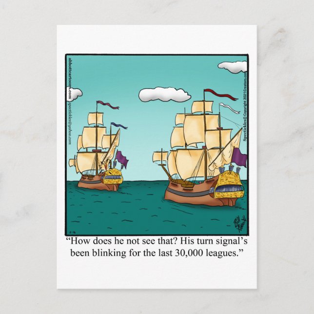 Postal Funny Bon Voyage (Anverso)