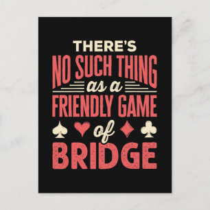 Postal Funny Bridge Player No es algo tan amigable como e