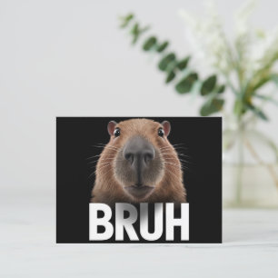 Postal Funny Capybara Bruh