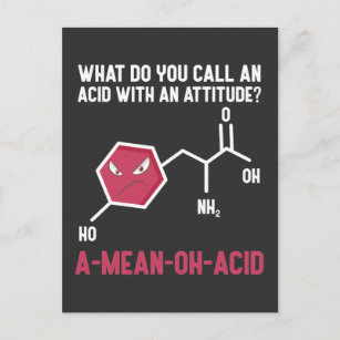 Postal Funny Chemistry Teacher Lab Amino Acid