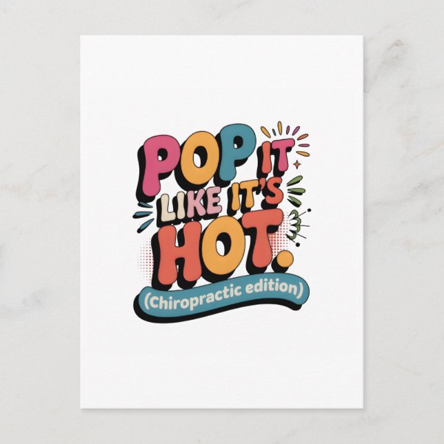 Postal Funny Chiropractic Quote for Spine Health Lovers (Anverso)