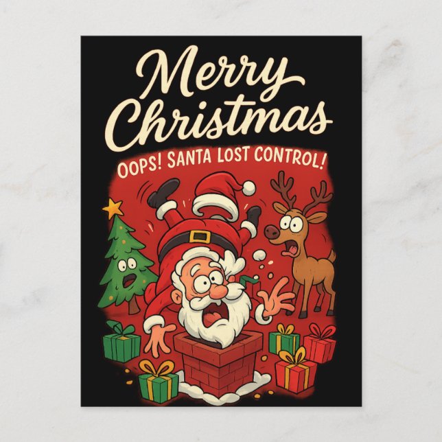 Postal funny Christmas Postcard (Anverso)