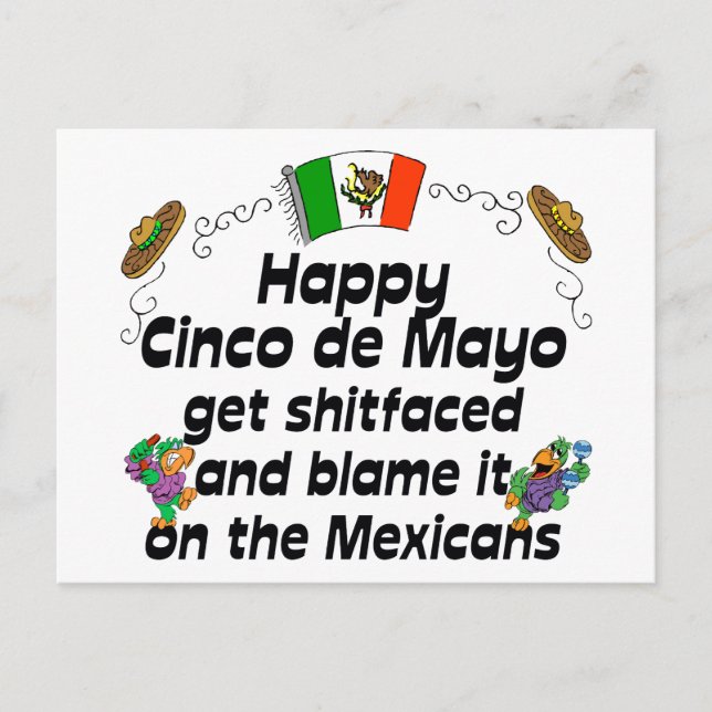 Postal Funny Cinco de Mayo (Anverso)