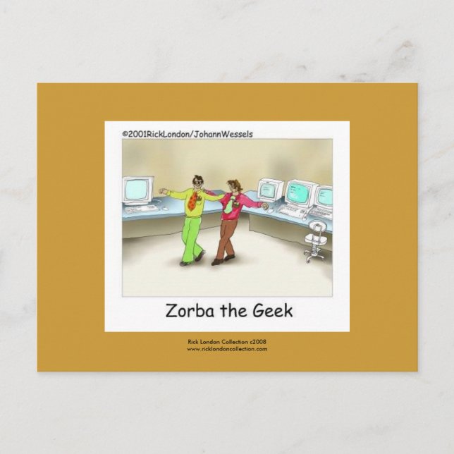 Postal Funny Computer Geek Personalizado Apron diseñado a (Anverso)