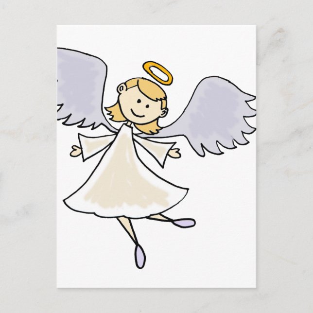 Postal Funny Dancing Angel Personalizado (Anverso)