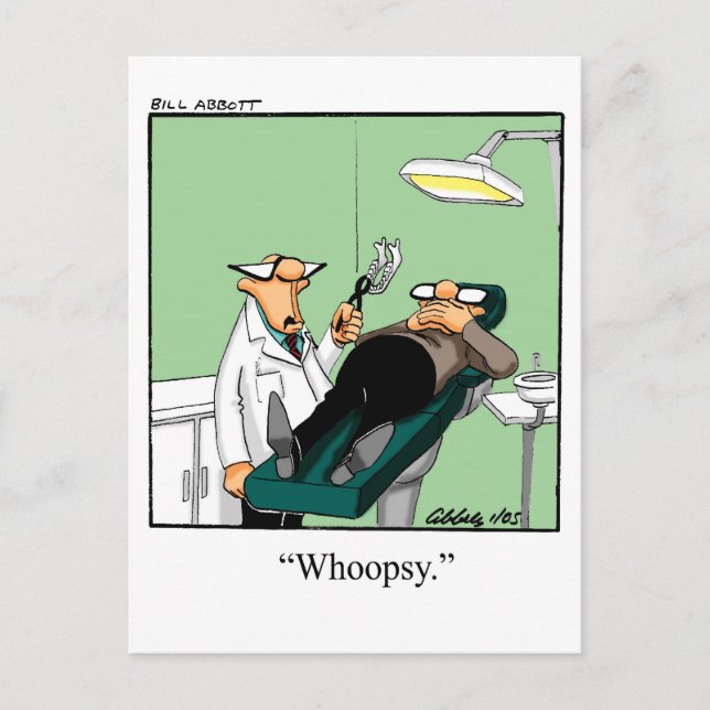 Postal Funny Dentist Personalizado Postcard (Anverso)