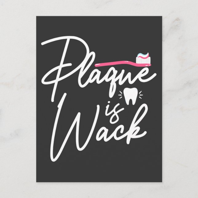 Postal Funny Dentistry Plaque Dental Assistant (Anverso)