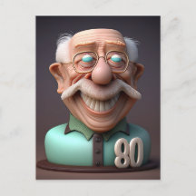 Funny especial personalizada Cumpleaños de 80 años