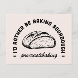 Postal Funny esposa se queda en casa mamá horneando citas