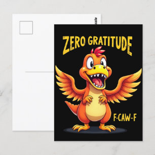 Postal Funny F-Caw-F Dinosaur FCAWF Dinosaur Thankending
