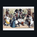 Postal Funny fiesta de casa de época<br><div class="desc">¡Hay algo en esta casa!</div>