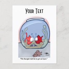 Postal Funny Fish Story Postcard