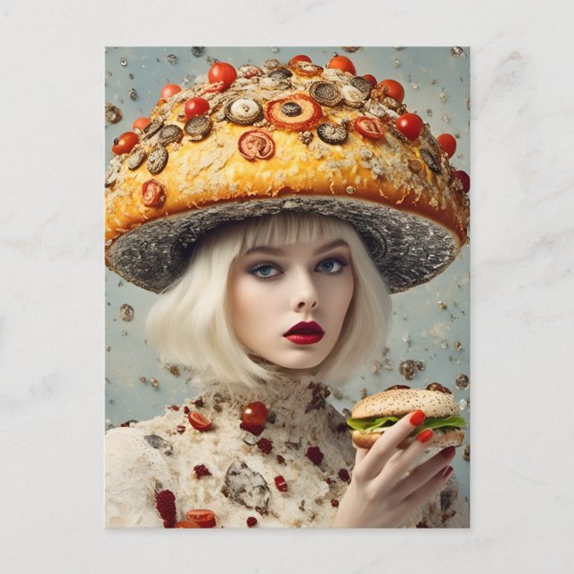 Postal Funny Food Person (Anverso)