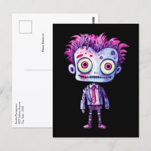 Postal Funny Frankenstein Monster Halloween Fun