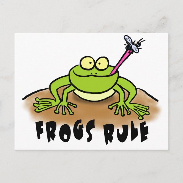 Postal Funny Frog Personalizado (Anverso)