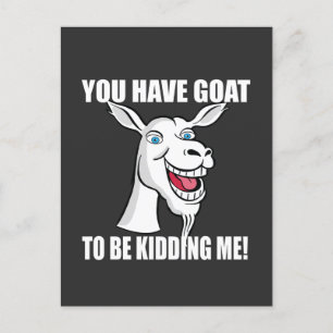 Postal Funny Goat Postcard