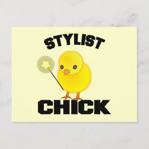 Postal Funny Hairstylist Chick