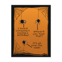 Funny Halloween Birday Card