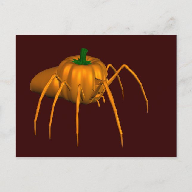 Postal Funny Halloween Spider (Anverso)