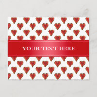 Funny Heart Pattern oro rojo + tu trasero. y texto