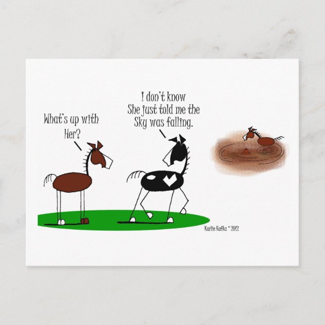 Postal Funny Horse Personalizado (Anverso)