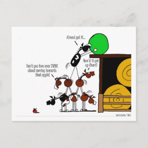 Postal Funny Horse Pyramid Personalizado