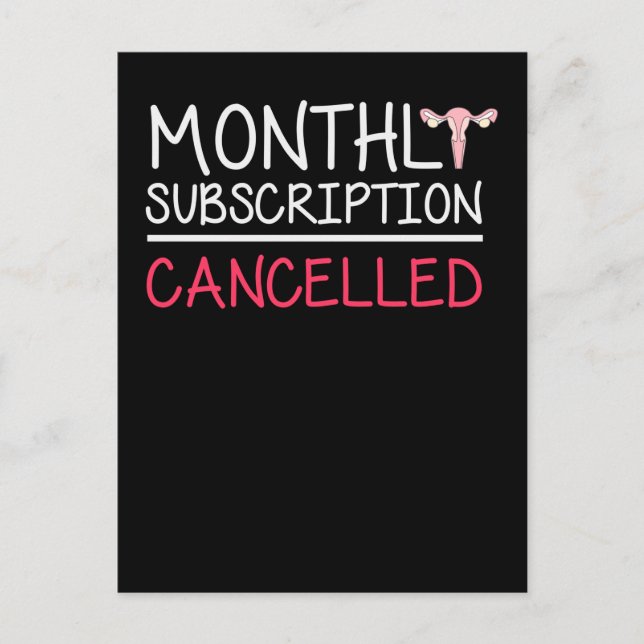 Postal Funny Hysterectomy Support Uterus Remotion (Anverso)