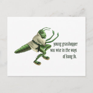 Postal Funny Kung Fu Grasshopper