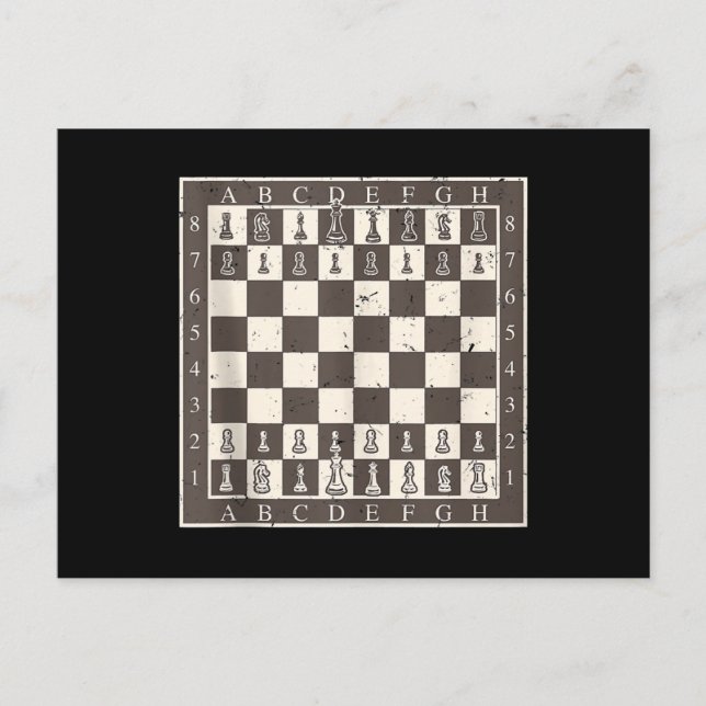 Postal Funny Lazy, disfraz de disfraz de la tabla de ajed (Anverso)