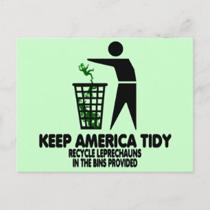 Postal Funny Leprechauns
