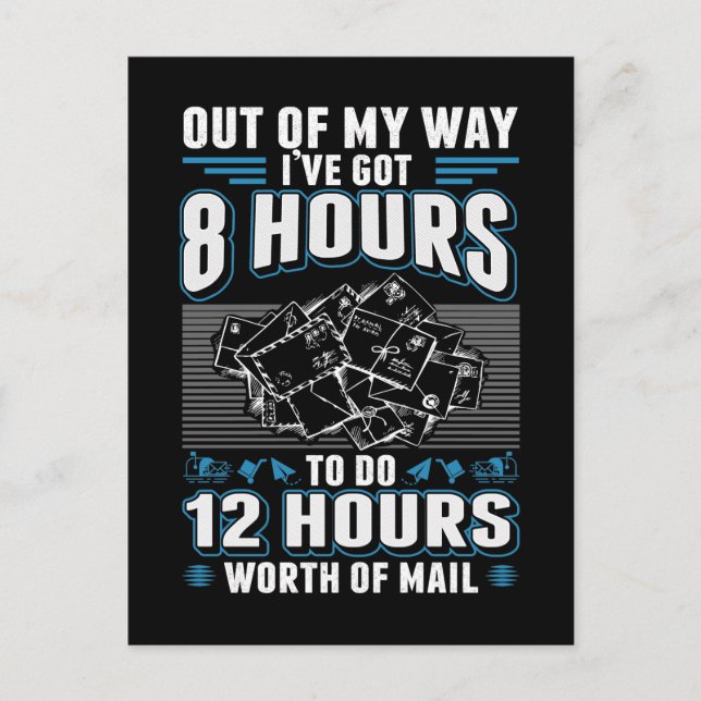 Postal Funny Mailman Humor Stressful Mail Carrier Job (Anverso)