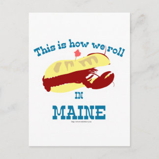 Postal Funny Maine Lobster Roll
